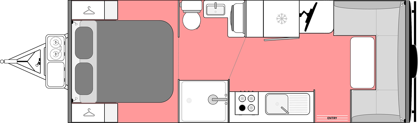 Big Red 22 Ft Club Lounge Floorplan