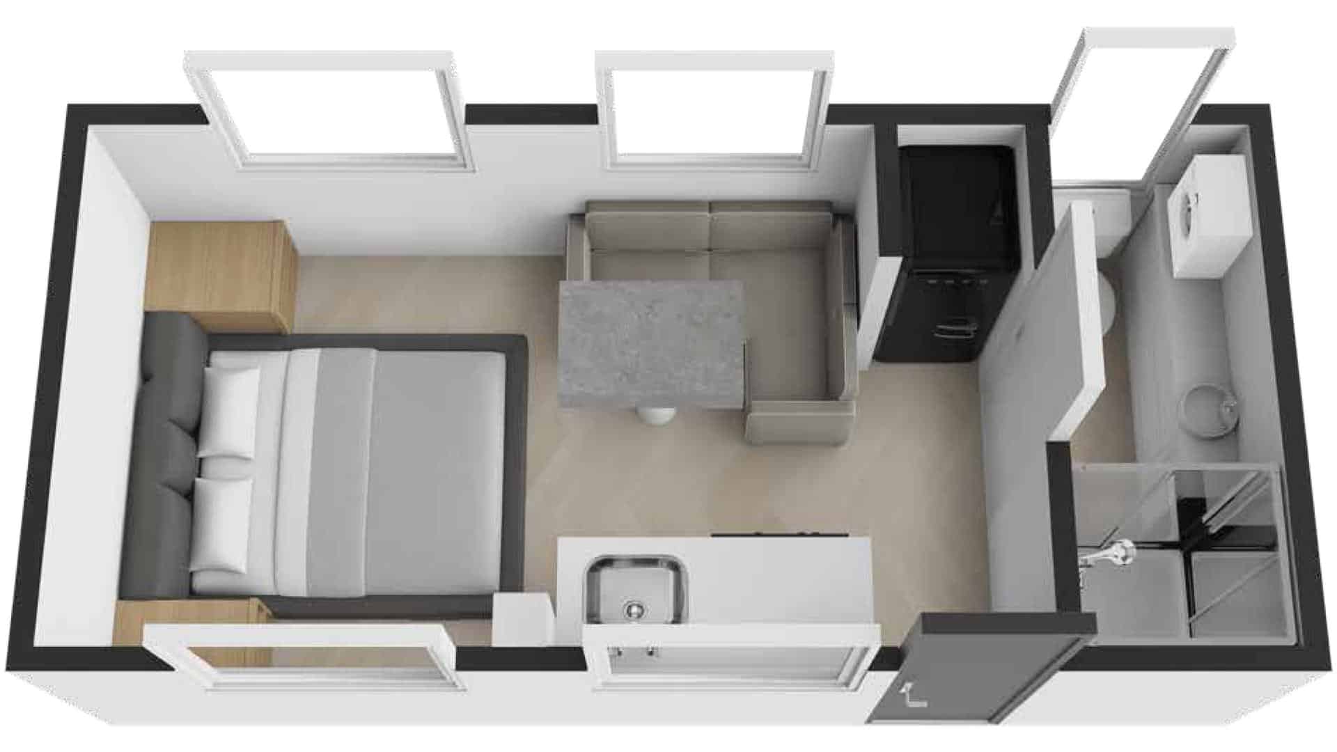 MR16ER Caravan Floorplan